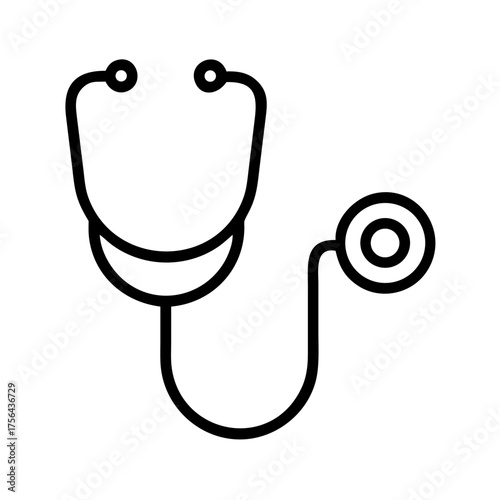 Vector art of stethoscope icon
