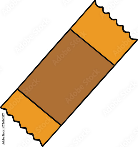 Chocolate bar vector isolated on transparent background