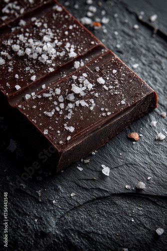 Chocolate Bar with Coarse Sea Salt Crystals