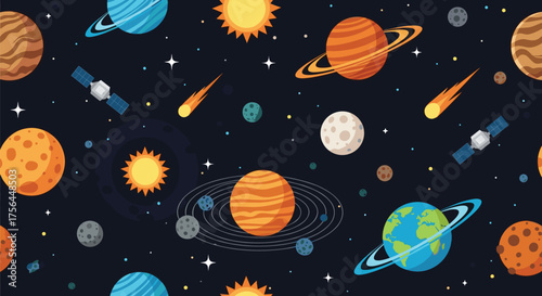 Exploring the vast and beautiful expanse of our solar system and the celestial bodies within it.