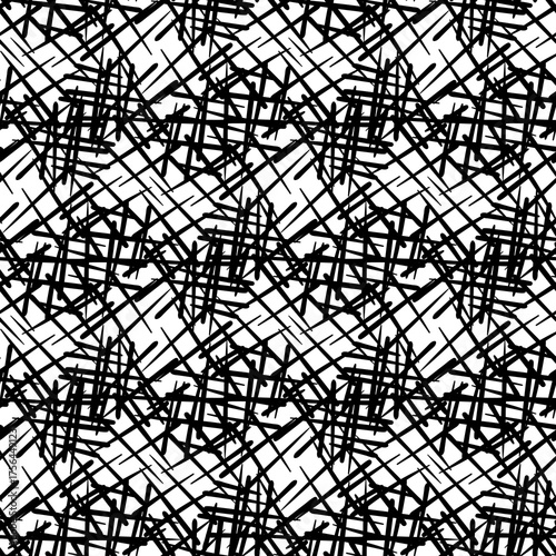 Abstract black and white chaotic grunge background