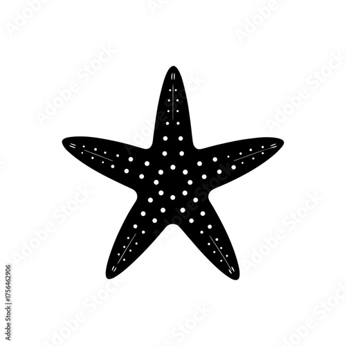 Realistic blue starfish vector illustration isolated scalable nautical marine life icon