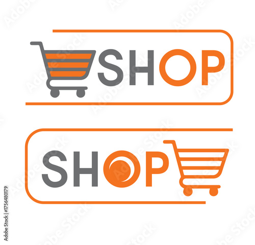 shop logo design template