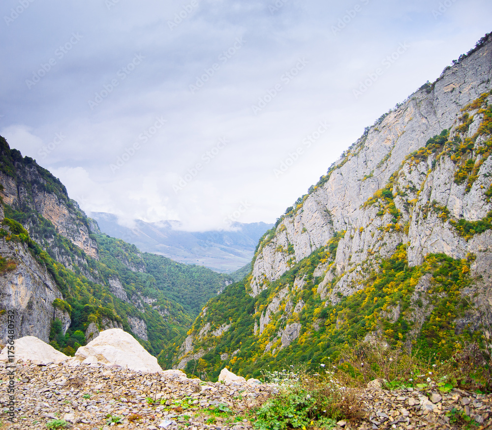 Fototapeta premium Beautiful view of mountains in Russia