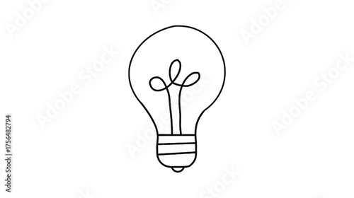 the light bulb is hand-drawn.eps