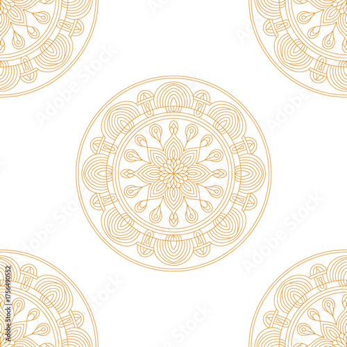 luxury mandala mandala design white background