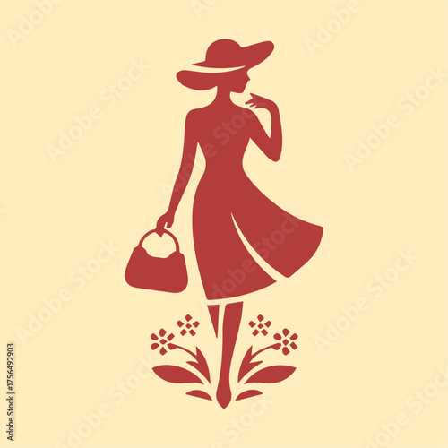 Elegant Woman Silhouette Vector - Fashion Illustration for T-shirts, Logos, Books, Merchandise