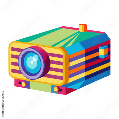 digital projector on a white background