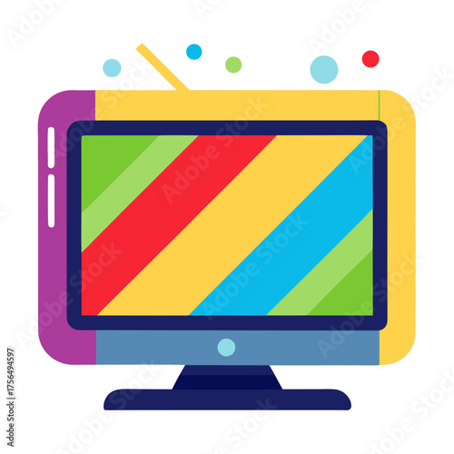 lcd tv with Colorful screen