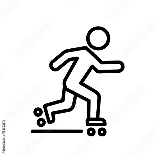 Roller Skating Icon Vector Illustration
 
 
 
 
