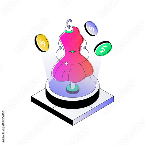 Modern design icon of online shopping