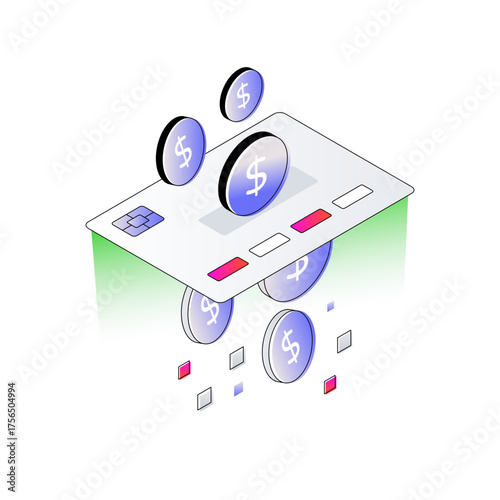 Premium download icon of credit payment