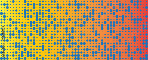 yellow and orange vector layout with circle elements. Colorful gradient with circle symbols. Design for advertising, posters, website banners.