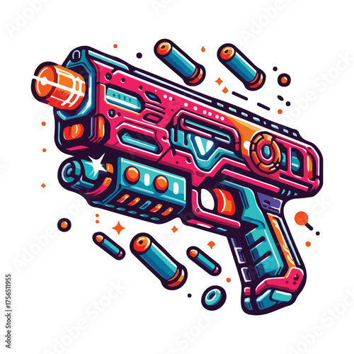 Nerf gun SVG, kids toy svg, foam darts, nerf target, Target Guns