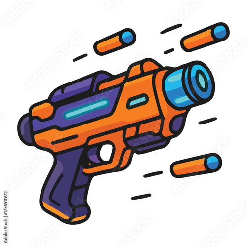 Nerf gun SVG, kids toy svg, foam darts, nerf target, Target Guns