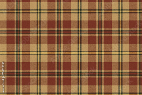 Seamless tartan plaid pattern in warm autumn tones
