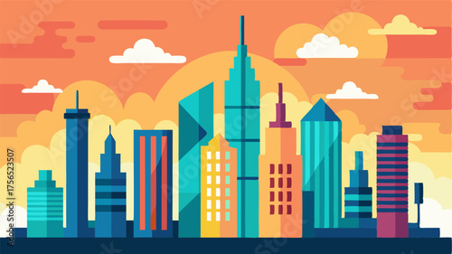 An everchanging skyline with new buildings constantly popping up a the established ones.