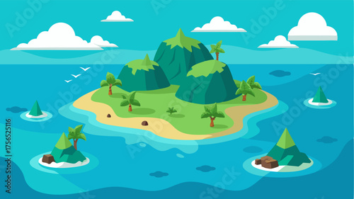 An alluring island chain with small picturesque islands surrounded by clear waters perfect for snorkeling and diving adventures.