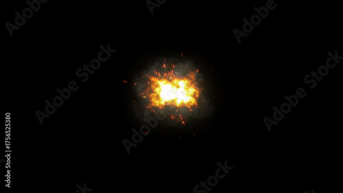 explosion of fire