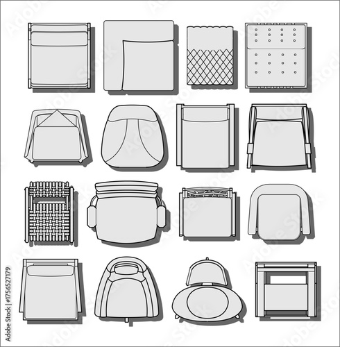 Chair Layouts and Configurations for Interior Design Planning