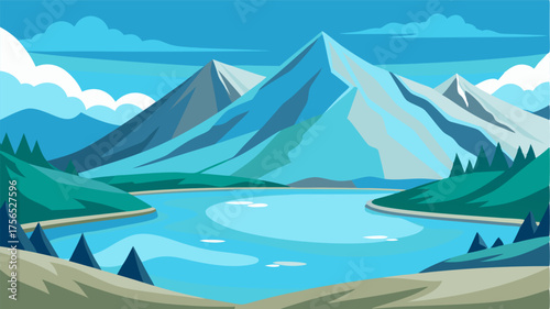 A pristine untouched wonderland the glacial lake remains an unspoiled wonder of nature.