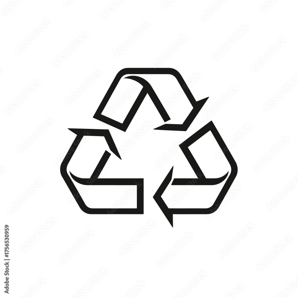 Obraz premium Recycle symbol illustration representing environmental sustainability and eco friendly practices.