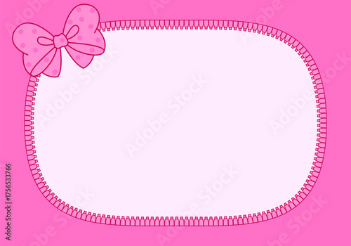 Abstract pink background vector illustration. Bright pink striped on pale background for a themed party in style doll surprised. Open vector zipper and cute lock. Rose birth backdrop template