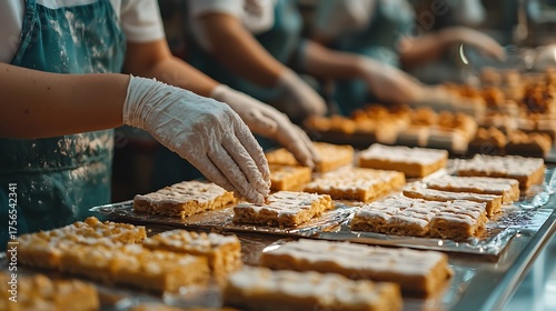 Baking Process - Workers Preparing Sweet Treats in a Bakery.