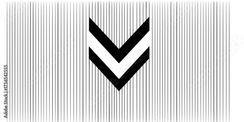 Bold Chevron Negative Space Vertical Lines Vector Geometric Background