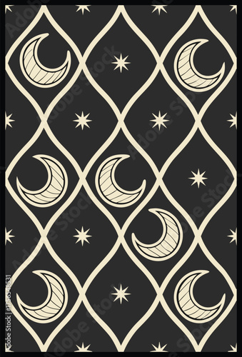 Vintage seamless pattern. Vector illustration. Can be used for wallpaper, pattern fills, web page background, surface textures.
