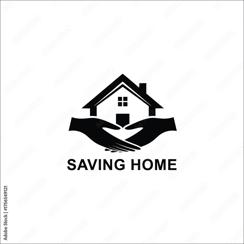 Fototapeta premium Illustrative design of a house with a money symbol