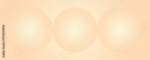 Abstract Fluid Gradient Background with Soft Peach and Cream Tones and Circular Shapes