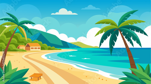 A peaceful retreat for beach lovers this town boasts expansive stretches of golden sand framed by lush palm trees and clear blue waters.