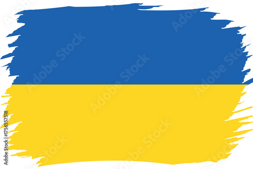 Flag of Ukraine. Ukrainian national symbol in official colors. Template icon. Abstract vector background.