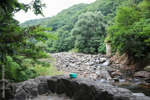 川沿いの露天風呂