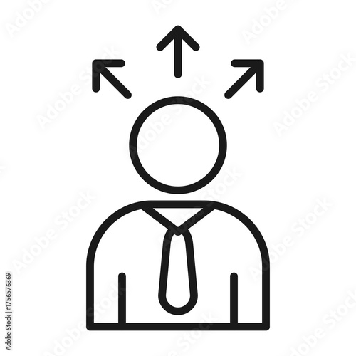Decision Simple Icon Vector Illustration Concept