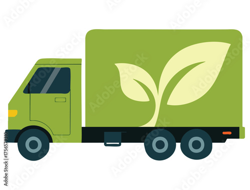 Eco green car transport vector icon design representing sustainable friendly machine automotive environmental modern vehicle and clean energy concept