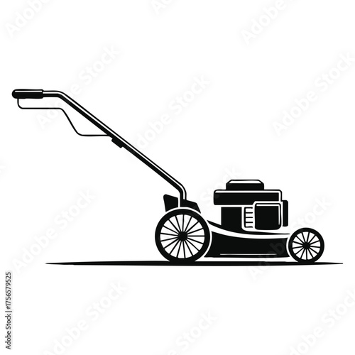 Hand drawn lawnmower vector sketch icon isolated illustration perfect for gardening infographic landscaping app or outdoor maintenance creative artwork