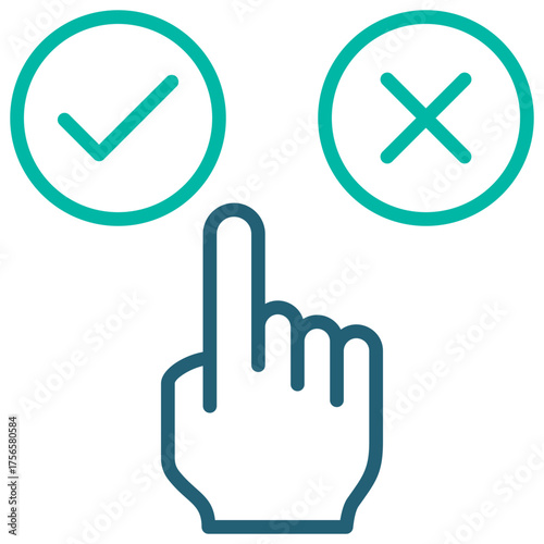Optional Outline Blue Icon