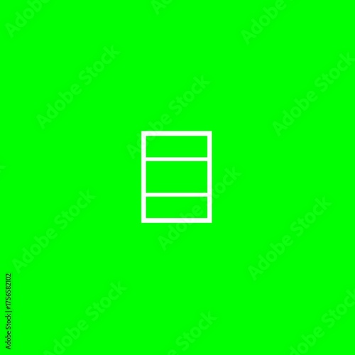 Green screen loading, icon process, icon, loading process symbol, unique, animation