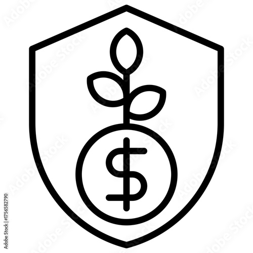 Savings Outline Icon