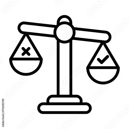 Morality Simple Icon Vector Illustration Concept