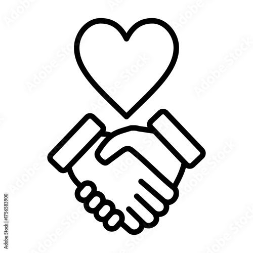 Trust Simple Icon Vector Illustration Concept