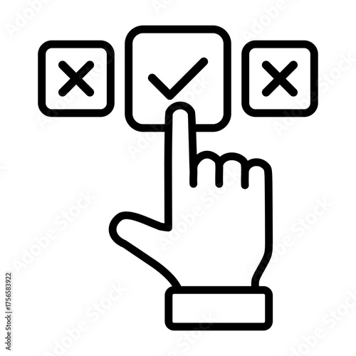 Choice Simple Icon Vector Illustration Concept