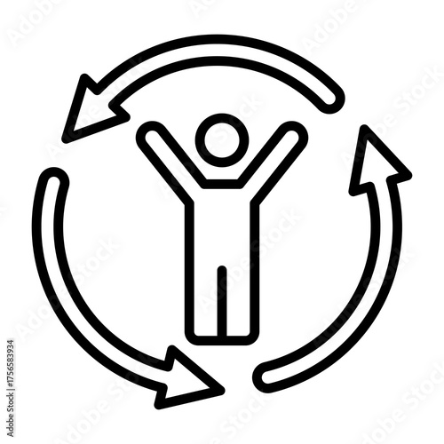 Motivation Simple Icon Vector Illustration Concept