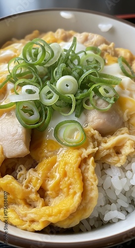 Delicious Oyakodon - A Japanese Chicken and Egg Rice Bowl.
