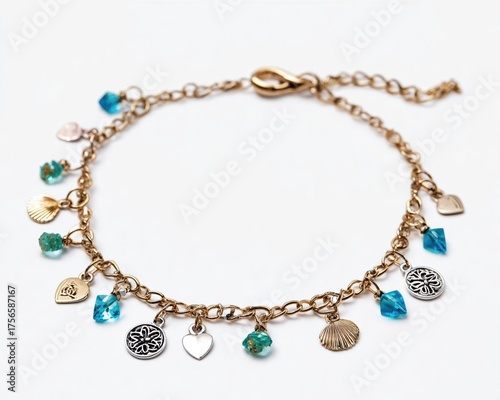 Wallpaper Mural Stylish charm bracelet with colorful beads. Torontodigital.ca