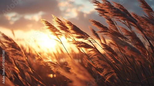 Calming nature-inspired cinematic landscape background, Generative AI