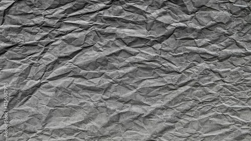Fond animé en boucle au style papier froissé gris