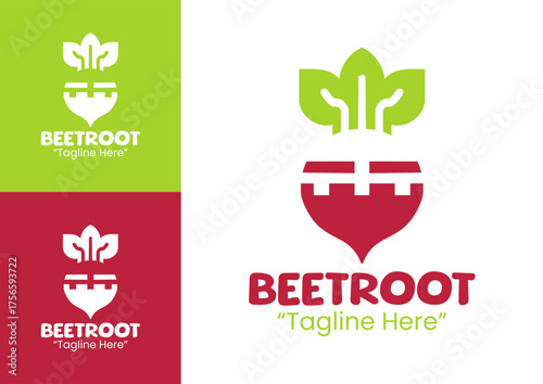 Beetroot Logo Elegant Farm-to-Table Brand Identity